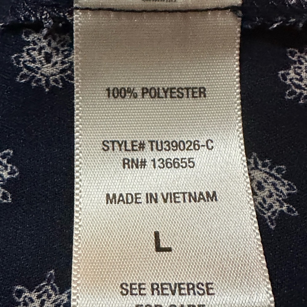 West Kei Black and Cream 3/4 Sleeve Blouse - Picture 5 of 7